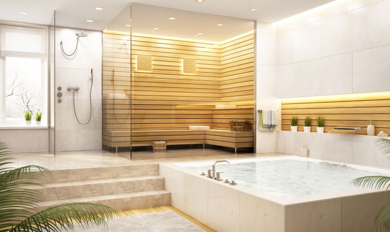 Spa Bathroom with Rainfall Shower