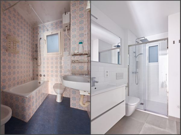 Small Bathroom Renovation in Arlington Heights